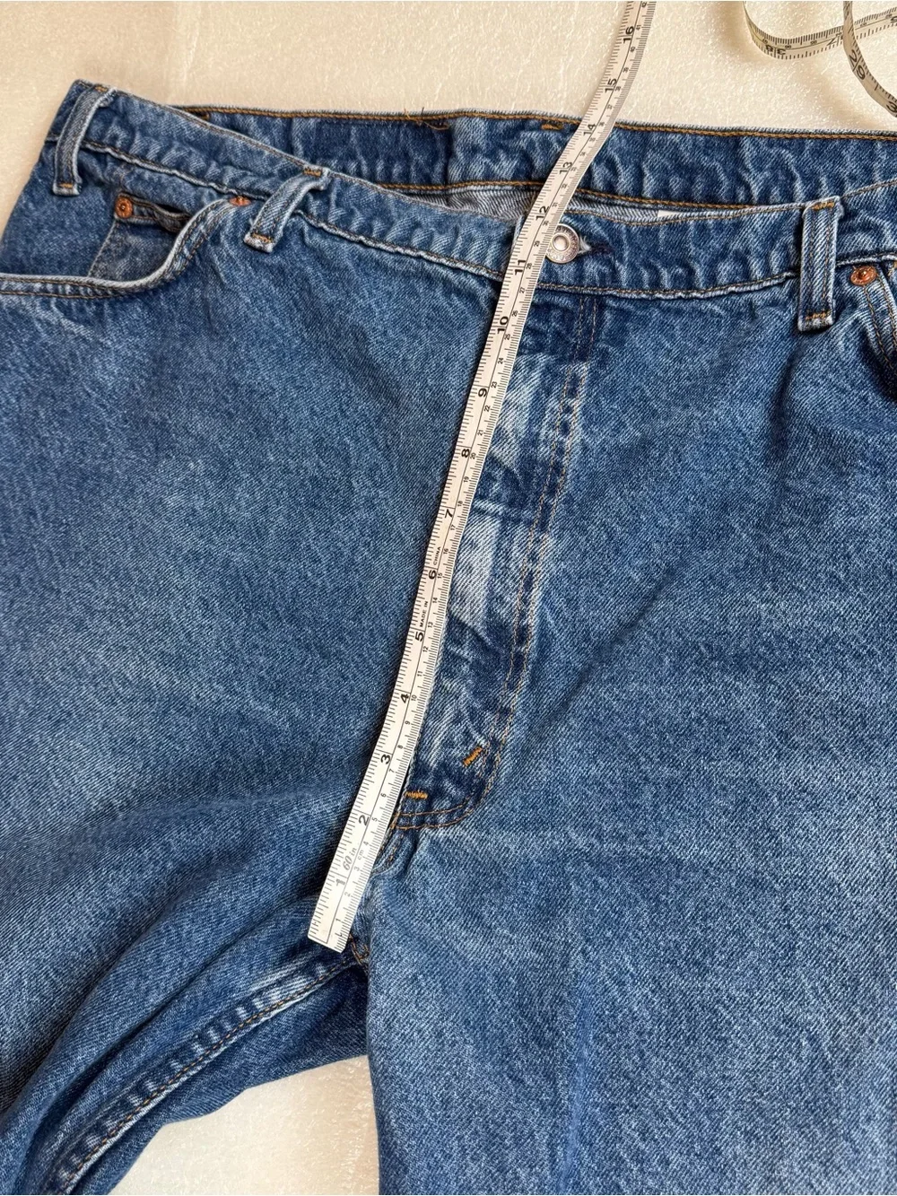 Vintage Levis 517 Bootcut Jeans Mens 40x28 (tag 42x32) USA Orange Tab Blue Note